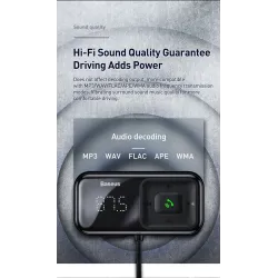 Baseus - FM transmitter - Bluetooth - USB car charger - AUX - handsfree - MP3 playerAudio