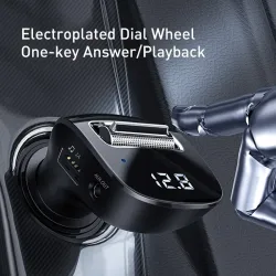 Baseus - FM transmitter - AUX - Bluetooth - dual USB - car charger - handsfree - MP3 playerAudio
