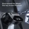 Baseus - nadajnik FM - AUX - Bluetooth - podwójny USB - ładowarka samochodowa - zestaw głośnomówiący - odtwarzacz MP3Audio