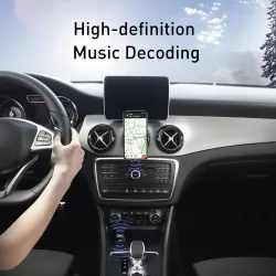 Baseus - nadajnik FM - AUX - Bluetooth - podwójny USB - ładowarka samochodowa - zestaw głośnomówiący - odtwarzacz MP3Audio