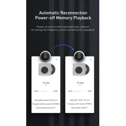 Baseus - nadajnik FM - AUX - Bluetooth - podwójny USB - ładowarka samochodowa - zestaw głośnomówiący - odtwarzacz MP3Audio