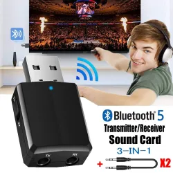 KN330 - USB - Bluetooth - Sender - Audioempfänger - 3,5 mm AUX-Buchse - 3 in 1 Adapter