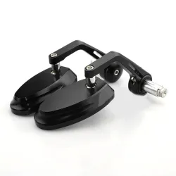 Motorradspiegel - für Lenkerenden - CNC Aluminium - universal - 7/8" - 22mm Gewinde