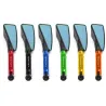 Universele motorspiegels - CNC aluminium - blauwe lenzen - MT-07 logoSpiegels