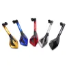 Motorspiegels - CNC aluminium - blauw ontspiegeld glas - voor YAMAHA T-Max 500 / 560 / TMax 530Spiegels