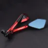 Motorradspiegel - CNC Aluminium - blaues Blendschutzglas - für YAMAHA T-Max 500 / 560 / TMax 530