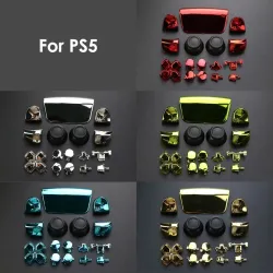 Pełny chrom - do kontrolera Playstation PS5 - przyciski / drążki / nakładka na joystick / L1 / R1 / L2 / R2 / D-padAkcesoriów