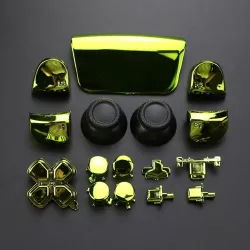 Volledige chromen set - voor Playstation PS5 controller - knoppen / thumbsticks / joystick cap / L1 / R1 / L2 / R2 / D-padAcc...