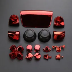 Volledige chromen set - voor Playstation PS5 controller - knoppen / thumbsticks / joystick cap / L1 / R1 / L2 / R2 / D-padAcc...