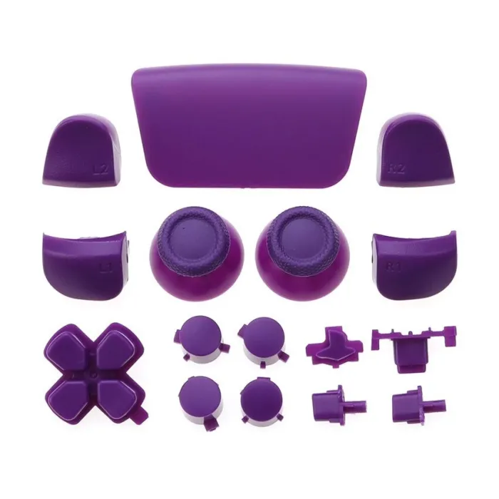 Volledige siliconenset - voor PS5-controller - L1 / R1 / L2 / R2 / D-pad / thumbstick-dopAccessoires