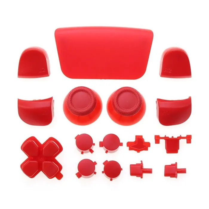 Volledige siliconenset - voor PS5-controller - L1 / R1 / L2 / R2 / D-pad / thumbstick-dopAccessoires