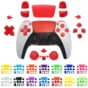 Volledige siliconenset - voor PS5-controller - L1 / R1 / L2 / R2 / D-pad / thumbstick-dopAccessoires