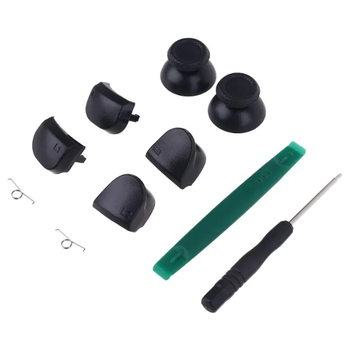 L2 R2 Trigger Button Metal Spring Thumb Grip Joystick Cap Cover R2 L2 Trigger Buttons Component for PS5 Controller Parts