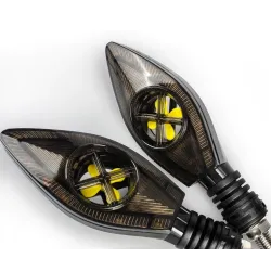 Motorcycle turn / signal lights - super bright - LED / DRL 12V - 2 pieces
