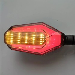 Universal Motorcycle LED Turn Signals Lights Flashing Stop Signal Brake Light Running Lights Indicators Blinker Flasher Lamp