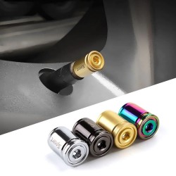 Sport - car tire valves - anti-theft caps - zinc alloy - 4 pieces