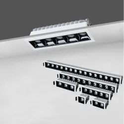 Lampa sufitowa LED - listwa wpuszczana - CREE - COB - wewnętrzna - ściemnialna - 2W - 30WŚwiatła sufitowe