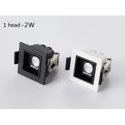 Lampa sufitowa LED - listwa wpuszczana - CREE - COB - wewnętrzna - ściemnialna - 2W - 30WŚwiatła sufitowe