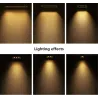 Lampa sufitowa LED - listwa wpuszczana - CREE - COB - wewnętrzna - ściemnialna - 2W - 30WŚwiatła sufitowe