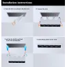 Lampa sufitowa LED - listwa wpuszczana - CREE - COB - wewnętrzna - ściemnialna - 2W - 30WŚwiatła sufitowe