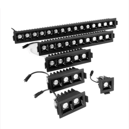 Lampa sufitowa LED - listwa wpuszczana - CREE - COB - wewnętrzna - ściemnialna - 2W - 30WŚwiatła sufitowe
