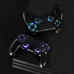 Multi-colors luminated D-pad - thumbsticks - DTF buttons - LED - kit for PS4 Controller
