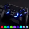 Wielokolorowy podświetlany D-pad - drążki - przyciski DTF - LED - zestaw do kontrolera PS4Naprawa