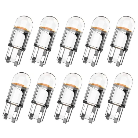 Bilglödlampa - LED - W5W - T10 - COB - DRL - 12V - 10 st