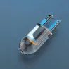Bilglödlampa - LED - W5W - T10 - COB - DRL - 12V - 10 st