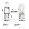 Bilglödlampa - LED - W5W - T10 - COB - DRL - 12V - 10 st