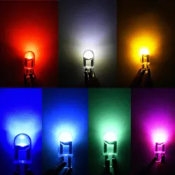 Bilglödlampa - LED - W5W - T10 - COB - DRL - 12V - 10 st