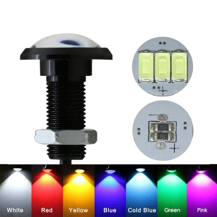 LucesCar / motorcycle lamp - eagle eye - LED - DRL - 12V / 24V - 18mm / 23mm