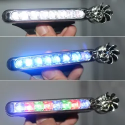 Autolicht - LED-Streifen - DRL - RGB - Windenergie - 2 Stück