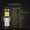 Żarówka samochodowa - wodoodporna - LED - DRL - P21W 1156 BA15S - 12V DC - 2 sztukiTuning