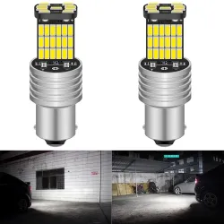 Żarówka samochodowa - wodoodporna - LED - DRL - P21W 1156 BA15S - 12V DC - 2 sztukiTuning