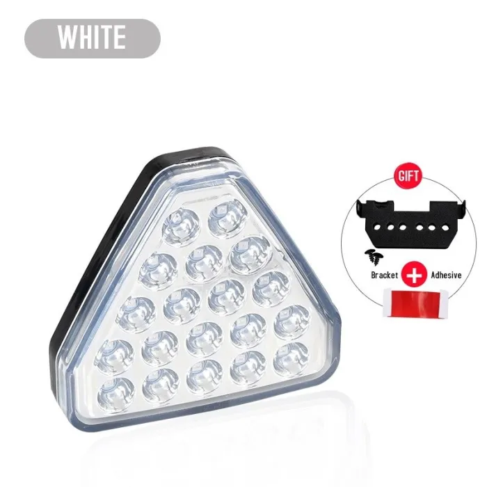 Car warning light - triangle - LED - brake / rear fog light - 12V