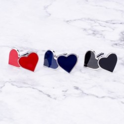 Classic heart shaped cufflinks