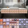 Naklejka ścienna w stylu mozaiki - wodoodporne płytki samoprzylepne - 10 * 10 cm - 10 sztukNaklejki Ścienne