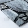 Naklejka ścienna/podłogowa 3D - płytka samoprzylepna - wodoodporna - zdejmowana - 10 sztukNaklejki Ścienne