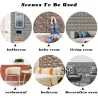 Pegatinas de pared3D wall sticker - self-adhesive tiles - brick simulation - waterproof - 20 * 10cm - 12 / 24 pieces