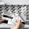 Naklejka ścienna 3D - płytki samoprzylepne - symulacja cegły - wodoodporna - 20 * 10 cm - 12 / 24 sztukNaklejki Ścienne