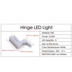 Sensor with LED light - for an inner hinge - universal - for furniture / wardrobes / cabinetsFurniture