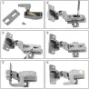 MueblesSensor con luz LED - para bisagra interior - universal - para muebles / armarios / armarios