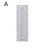 Decorative cream spatula - scraper - irregular teeth / edge