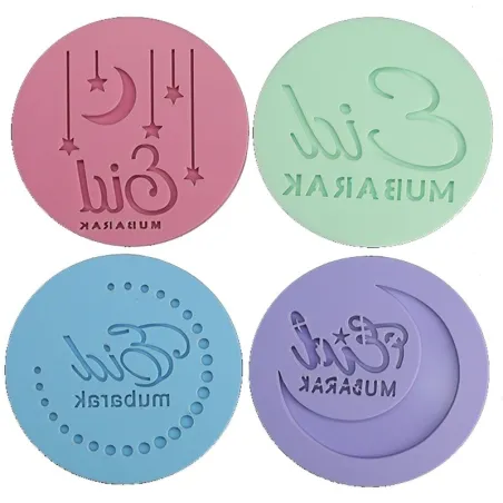 Acryl koekjesvorm - Eid Hajj Mubarak / Eid Mubarak / Happy Birthday / maan / sterBakvormen