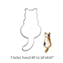 Ausstecher - Aluminiumform - Katze / Fuchs / Herzform