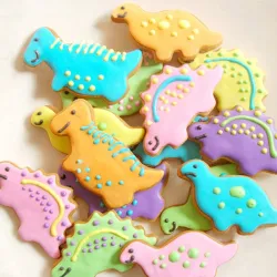 Moule emporte-pièce - en forme de dinosaures - acier inoxydable - 4 pièces
