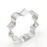 Cookie cutter mold - oval / rectangle / square - stainless steel - 8 pieces