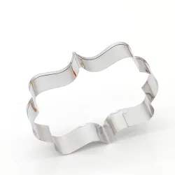 Cookie cutter mold - oval / rectangle / square - stainless steel - 8 pieces