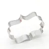 Cookie cutter mold - oval / rectangle / square - stainless steel - 8 pieces